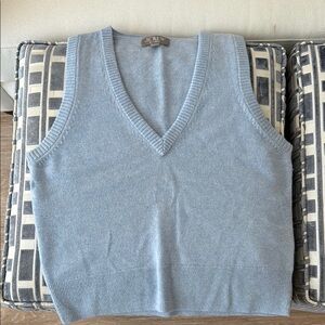 J. Crew Blue V-Neck Sweater